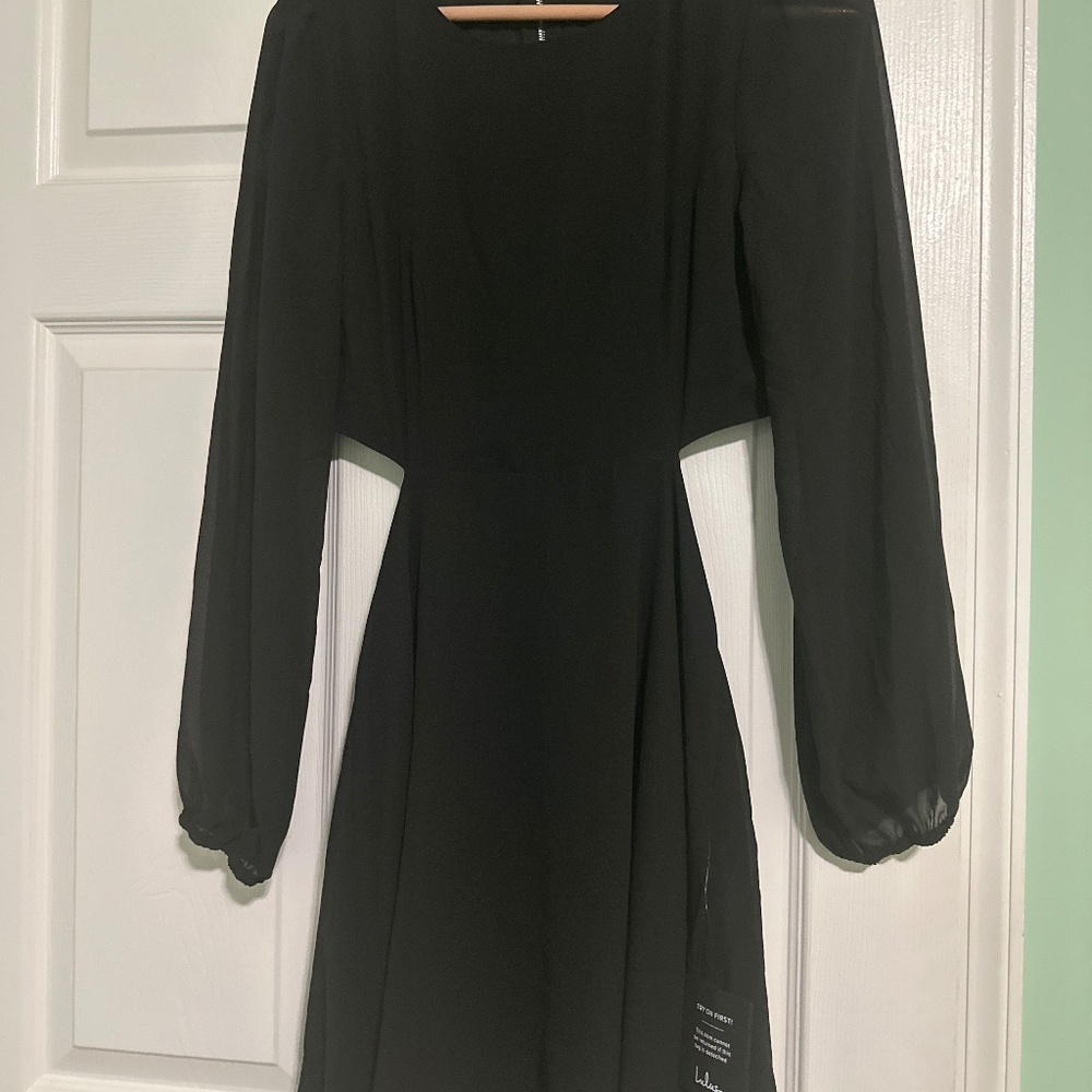 Black cutout dress